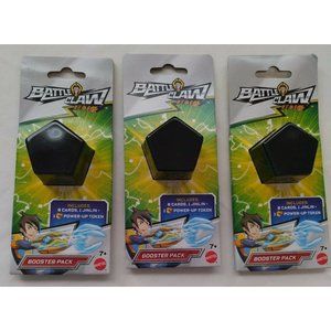 3 Battle Claw Booster Packs, w/ 8 Cards, 1 Jinlin, 1 Power-up Token
